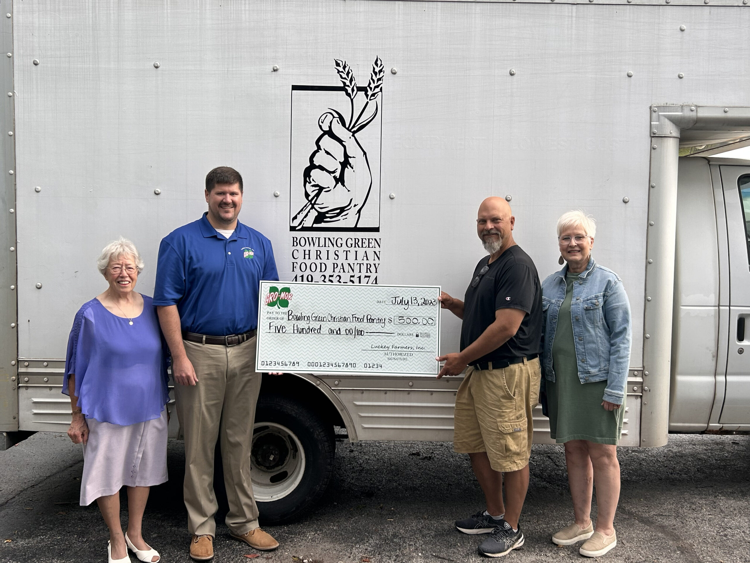 Luckey Farmers Invests 1,000 into the Local Community